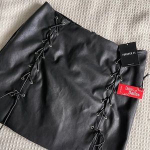 Forever 21 Faux Leather Mini Skirt